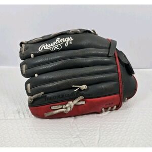 Rawlings Baseball Glove 11.5" Black Red PL115G Players Series Right Hand Throw D
